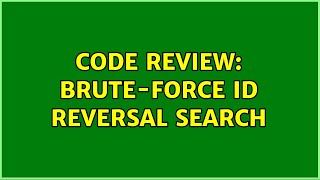 Celebrity Code Review: Brute-force ID reversal search (2 Solutions!!) Net Worth