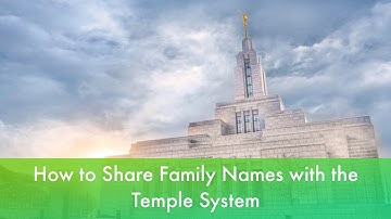 How to Share Family Names with the Temple in Family Search | Family Search Tutorial