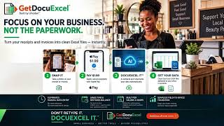 How to convert receipts to Excel and JSon instantly without typing. NO TYPING.