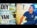 How to Build Camper Van Walls in a DIY Campervan - Ep 9 | Adventure in a Backpack