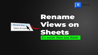 Revit Tutorial: How to Rename View on Sheet (Quick and Easy)