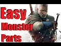 The witcher 3 easy way to get rare monster parts