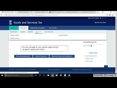 Generate GST Challan & Online Payment   Live GSTIN | Learn how to pay in GST on GST websitee