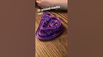 3D printed marble run!