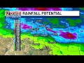 Scattered Storms & Local Flooding Possible Monday Night