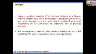 Migration to Post Quantum Cryptography