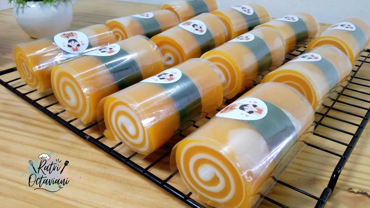 CANTIK BANGET HASILNYA! RESEP KUE TALAM UBI KUNING GULUNG!