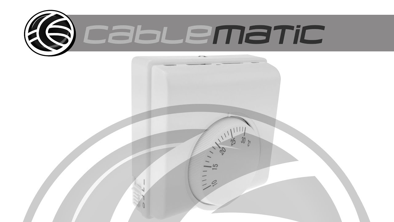 Termostato de calefacción y aire acondicionado para regulación de la  temperatura ambiente - Cablematic