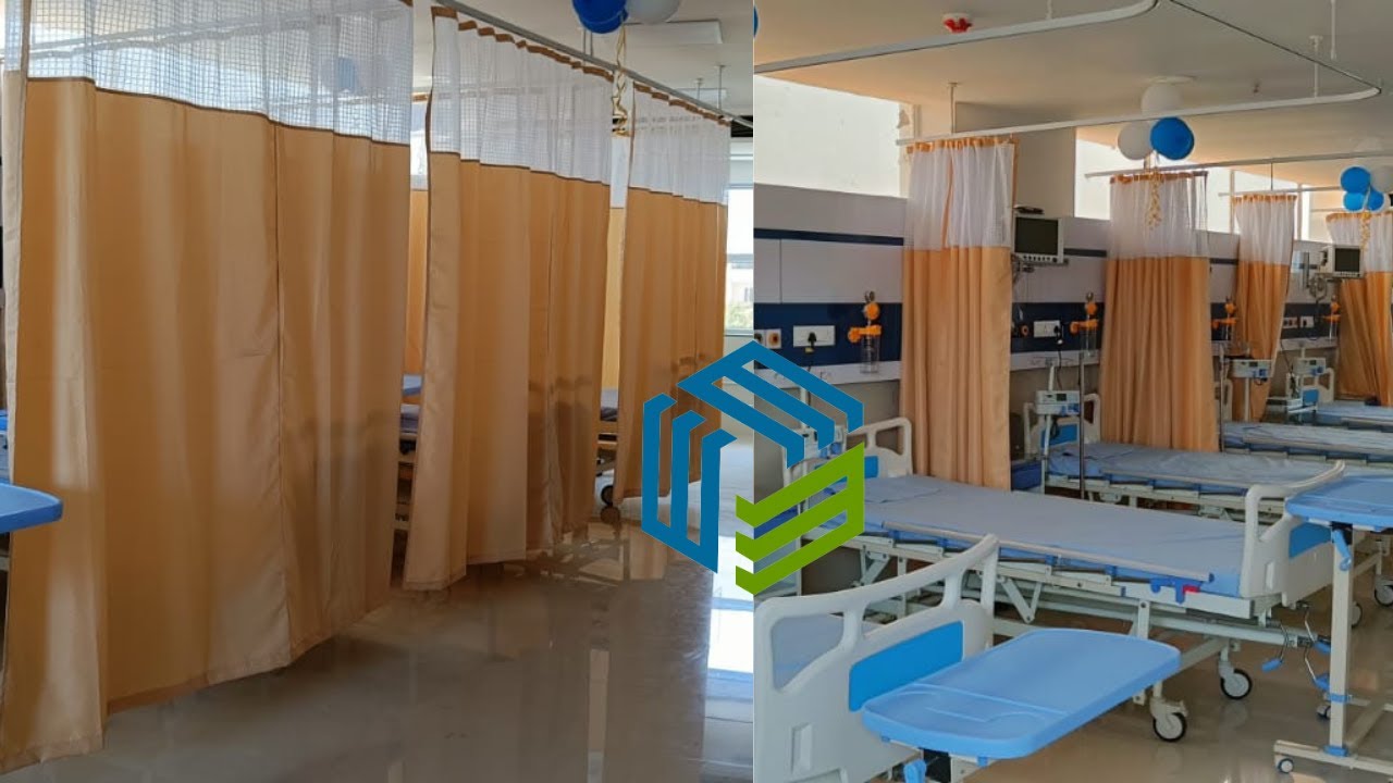 Hospital Curtain Track System installed in False Ceiling DRD Furnishing 9810680026 YouTube
