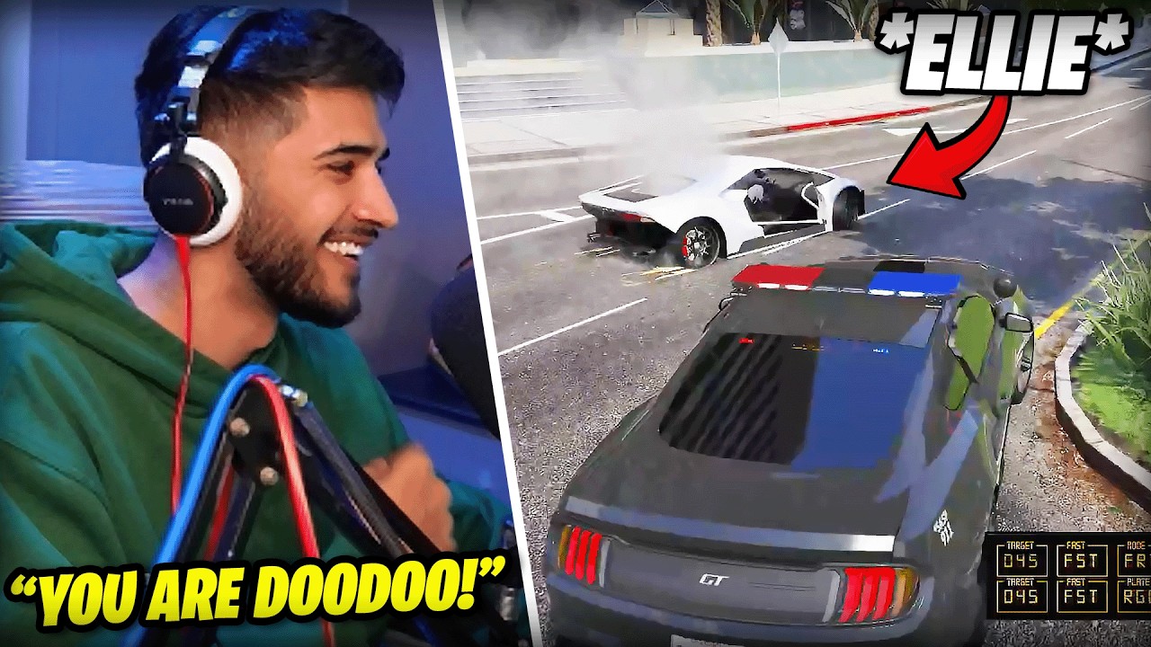 Эй Джей Хантер преследует Элли из CG за помощь полицейскому, устроившему стрельбу! | Prodigy RP |...