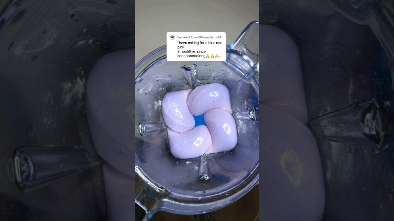 Pink Pitaya and Blue Spirulina smoothie 🫶 