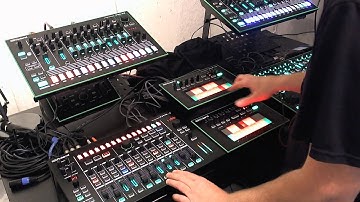 Playing with 2x TB-3s, 2X TR-8, MX-1 and SYSTEM-1