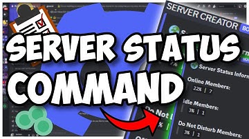 [NEW] - Discord Bot SERVER STATUS command! || Discord.js V14