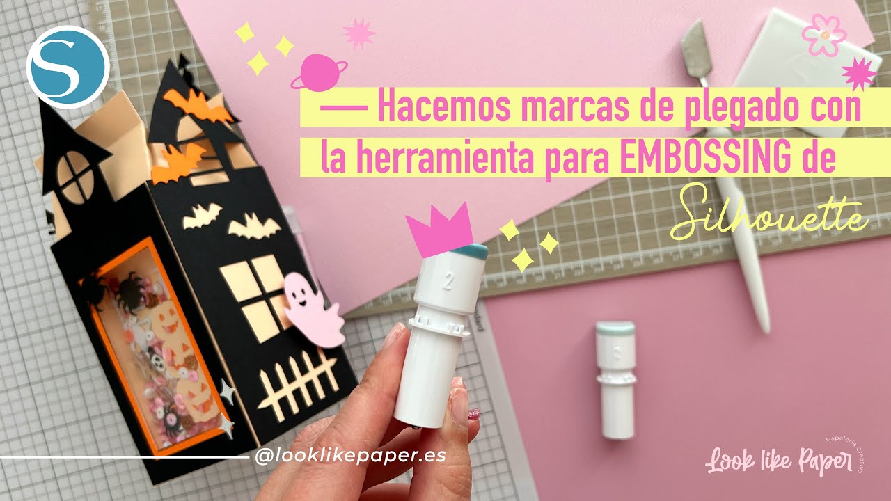 Líneas de plegado con la herramienta de Embossing de Silhouette para CAMEO 5 ✨