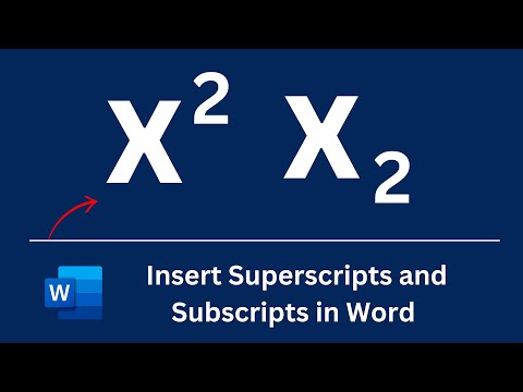 How to Insert Superscripts and Subscripts in Microsoft Word EASY Tutorial