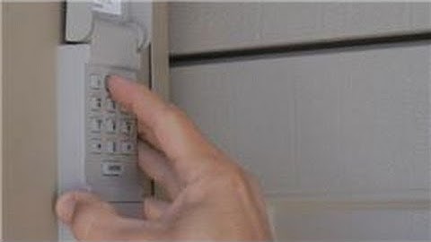 Garage Door Help : How to Reset a Garage Door Keypad Outside