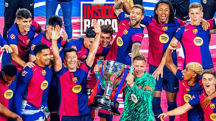FIESTA DE CELEBRACIÓN DE LA LIGA EN EL ESTADIO OLÍMPICO 🏆💙❤️ | FC Barcelona