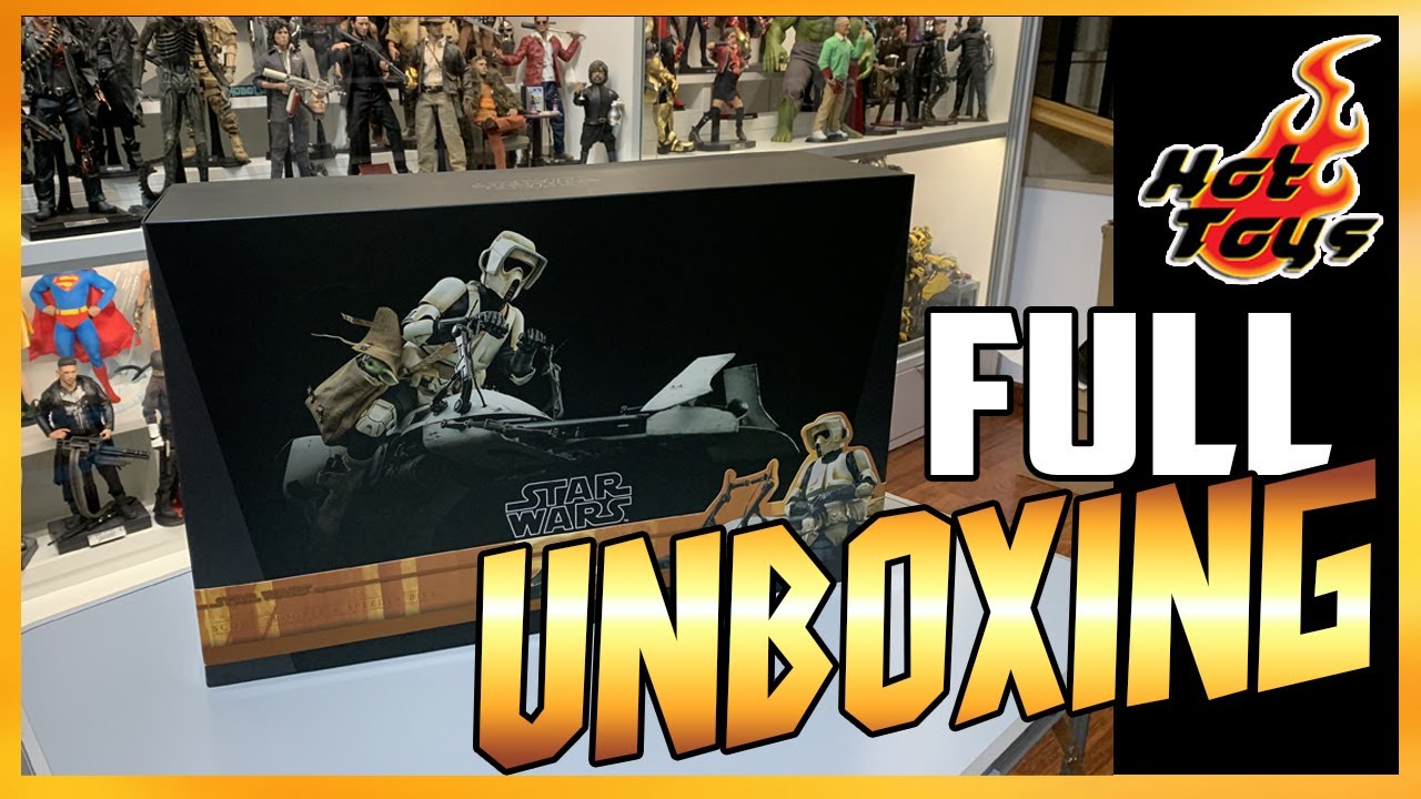 HOT TOYS SPEEDER BIKE & SCOUT TROOPER MANDALORIAN / UNBOXING YouTube