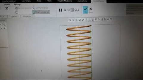 Helical sweep on Creo 6