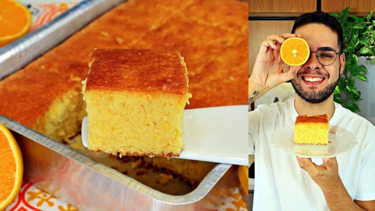 O MELHOR BOLO DE LARANJA QUE EU JÁ FIZ  | SUPER FOFINHO E MUITO FÁCIL
