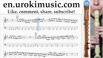 How to Play Recorder B. Rihanna Sledgehammer Part#1 Melody School Learn Class Course Tutorial