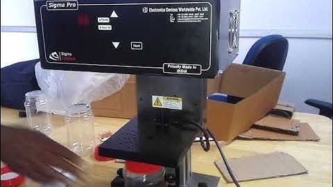 Semi automatic #Sigma pro # Wad sealing Machine