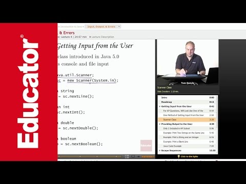 AP Computer Science: Input, Output & Errors