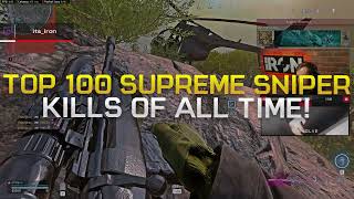 TOP 100 SUPREME WARZONE SNIPER KILLS OF ALL TIME! (WARZONE SNIPER MONTAGE)