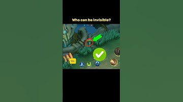 Who can be invisible? In Fighter Tutorial Mobile legends #ml2b #mlbb #tutorial #mobilelegends