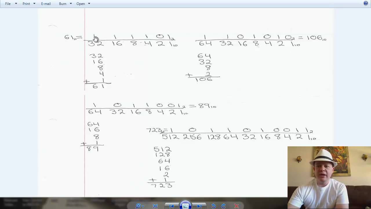 How To Convert Binary To Decimal And Back Again YouTube How to convert binary to decimal and back again youtube