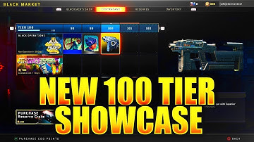 ALL 100 TIERS in BLACK MARKET OPERATION GRAND HEIST SHOWCASE! BO4 UPDATE 1 13 BLACK MARKET NEW DLC