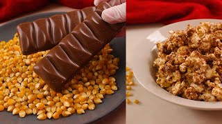 أسهل بوب كورن بالشوكولاتة لعائلتك | Chocolate Popcorn