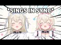 FUWAMOCO singing in sync is so cute...