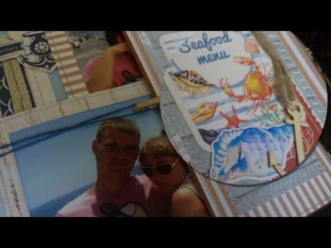 Скрап альбом в морском стиле