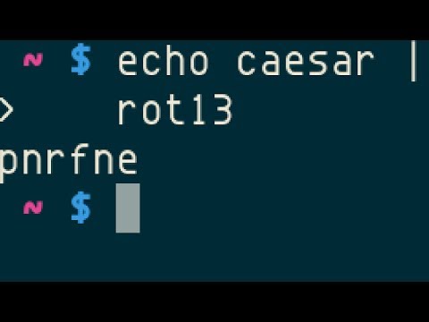 caesar and rot13, from BSD Games