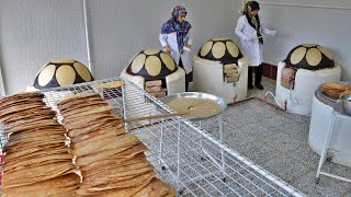 Cooking Traditional Rice Bread In Northern Iran | Tamijan Bread Baking Process