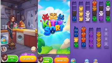 Kitty sort level 14, 15,16#gameplay #games #gamer #gaming