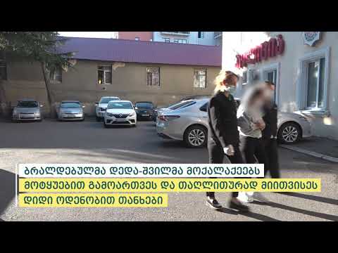 შსს-ს თანამშრომლებმა თაღლითობის ბრალდებით 2 პირი დააკავეს