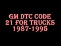 GM Truck DTC Code 21 GM Truck DTC Code 21