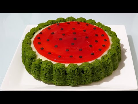 🍉KARPUZ PASTA NASIL YAPILIR?🍉 ISPANAKLI KREMALI PASTA 🍰