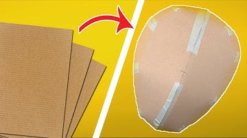 How To Make Basic Mask From Cardboard type 3 | Free Templates | Amin DIY & Crafts