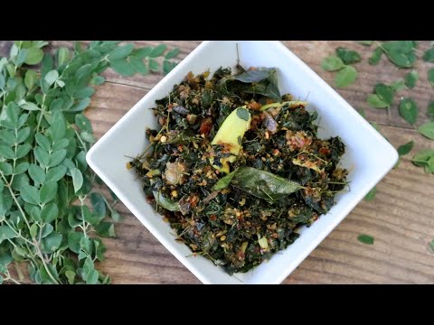 drumstick-leaves-fry-|-munagaku-fry-|-how-to-make-drumstick-leaves-recipe