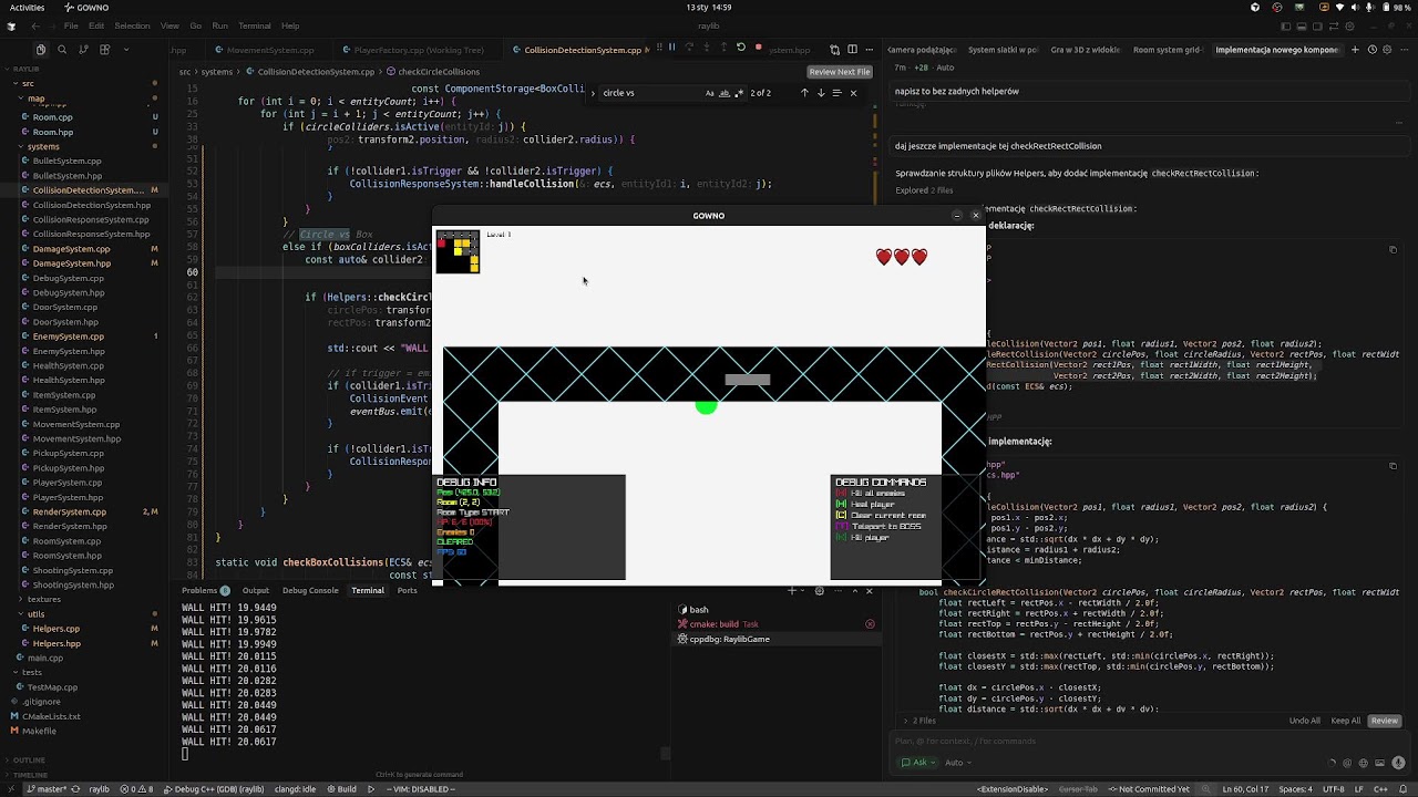 VibeCoding 2D game C++ Raylib #2