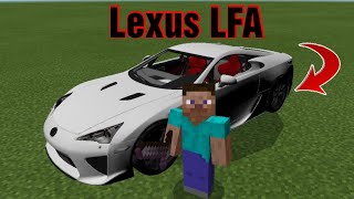 First LEXUS Sport Car EVER Made in Minecraft Pe 😱😱 *UNBELIEVABLE* screenshot 3