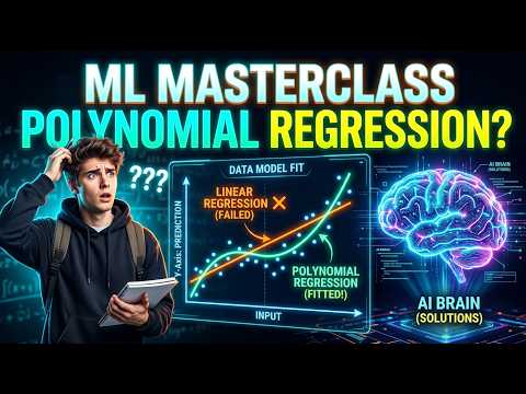 ML MASTERCLASS - Polynomial Regression Explained Simply. polynomial regression explainAI course free