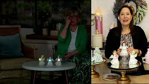 Mr. Cottontail Set of 3 Lit 5.5" Nostalgic Angel Figures on QVC