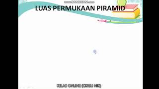 Luas permukaan piramid matematik ...