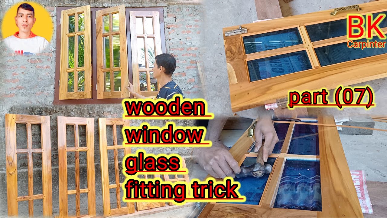 Window glass fitting trick // Khidki Palle per Shisha Kaise lagate hai ...