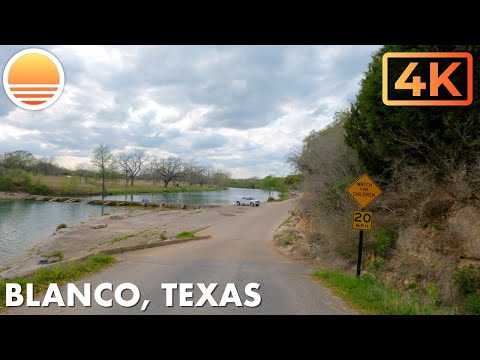 🇺🇸[4K]Blanco, Texas! 🚘 Drive with me through a Texas town.