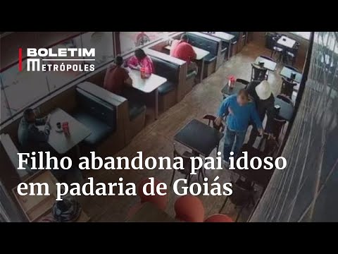 Filho abandona pai idoso e desorientado em padaria de Goiás